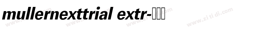 mullernexttrial extr字体转换
